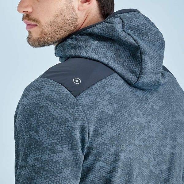 Ping Nexa Men's Hooded Half Zip Fleece - Blue Fusion/Navy