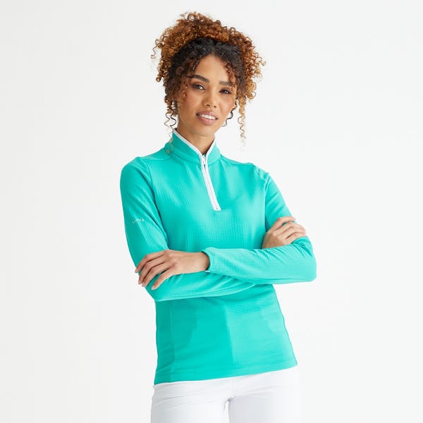 ping Abigale Ladies Performance Fleece - Bright Aqua