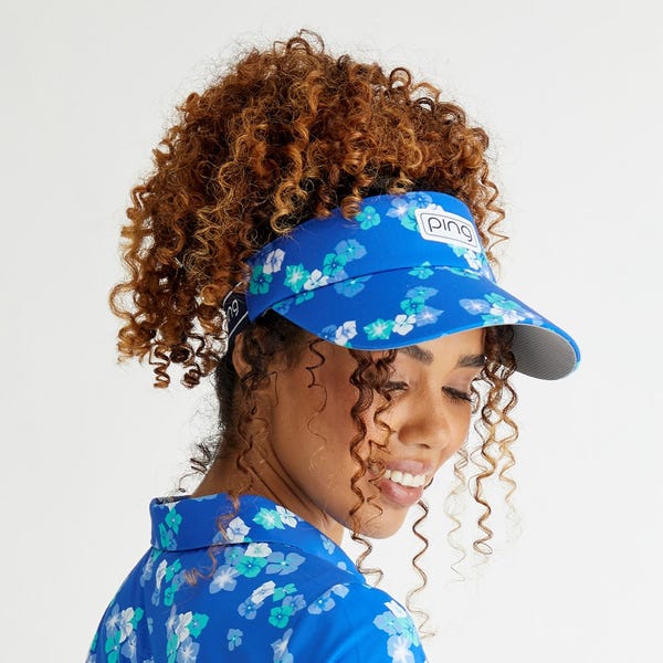 ping Arlia Ladies Printed Golf Visor - Vibrant Bloom