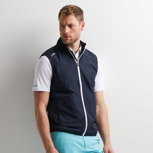 ping Ashbourne Men's Fleece Vest - Navy/Stormcloud