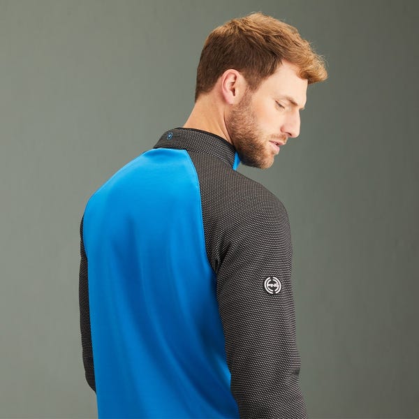 Ping Astle Men's Colour Block Fleece - Blue 24/Black