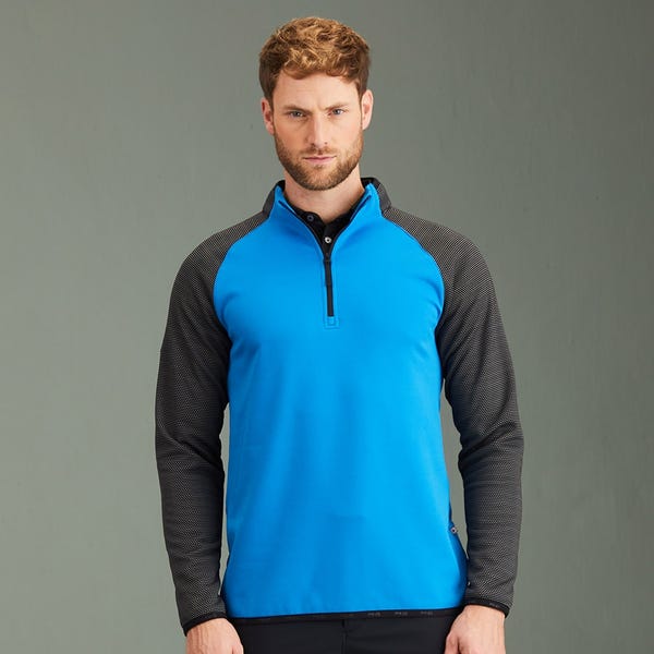 ping Astle Men's Colour Block Fleece - Blue 24/Black