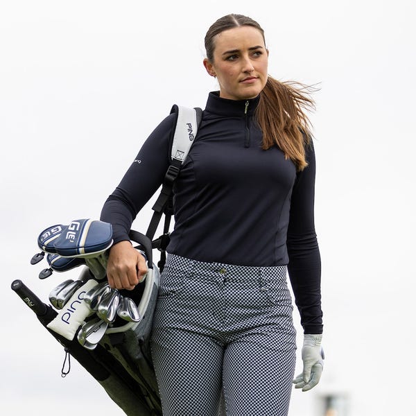 Ping Aveline Ladies Long Sleeve Half Zip Top - Black