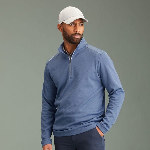 ping Bexton Men's Half Zip Fleece - Airforce Multi