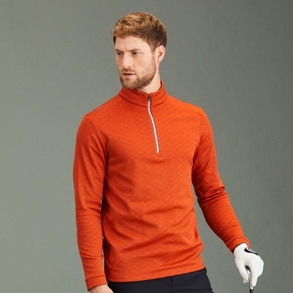 ping Bexton Men's Half Zip Fleece - Russet Multi