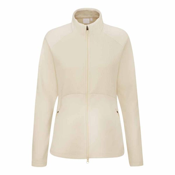 Ping Catherine Ladies Full Zip Fleece - Chalk