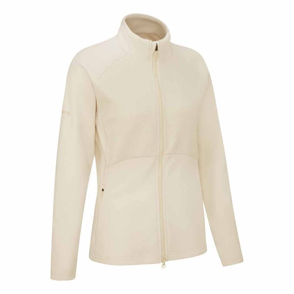 Ping Catherine Ladies Full Zip Fleece - Chalk