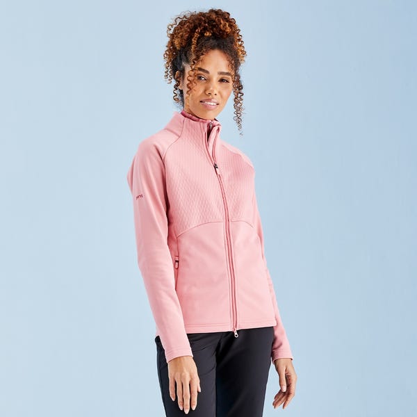Ping Catherine Ladies Full Zip Fleece - Muted Pink