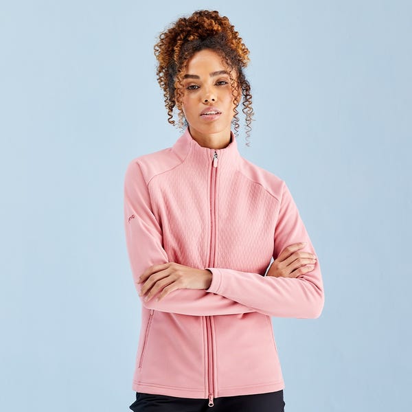 ping Catherine Ladies Full Zip Fleece - Muted Pink