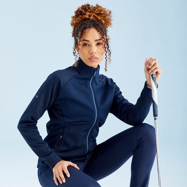 Ping Catherine Ladies Full Zip Fleece - Navy