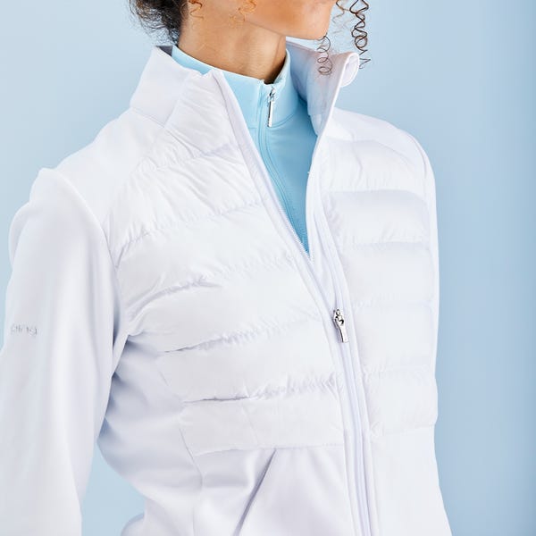 Ping Clare Ladies Zoned Fleece Jacket - White
