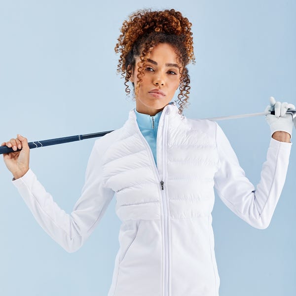 Ping Clare Ladies Zoned Fleece Jacket - White