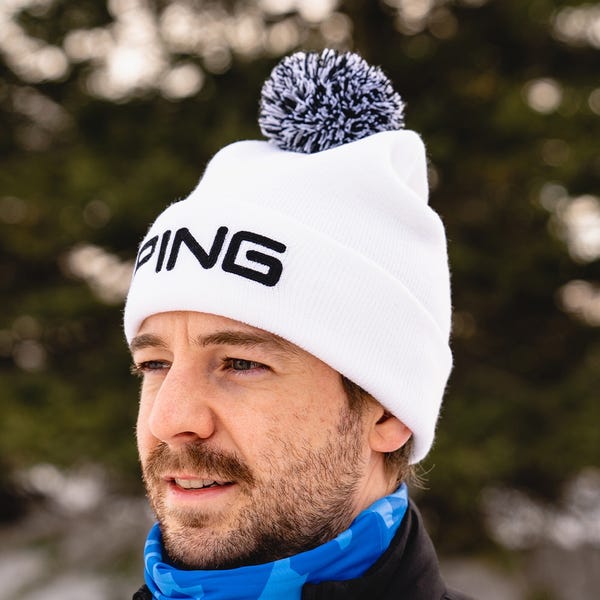 Ping Classic Bobble Hat - White