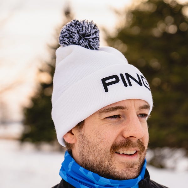 Ping Classic Bobble Hat - White
