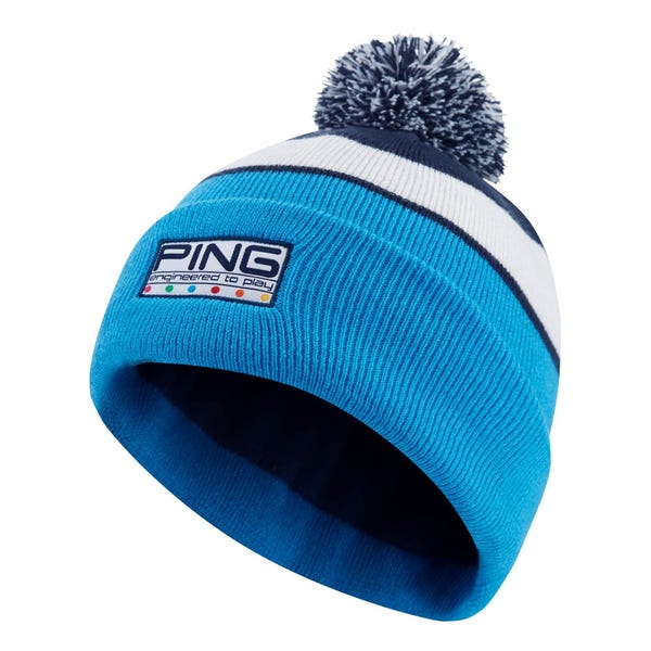 Ping Colour Code Men's Bobble Hat - Cyan Multi