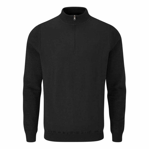 ping Croy Men's Lined Half Zip Sweater - Black