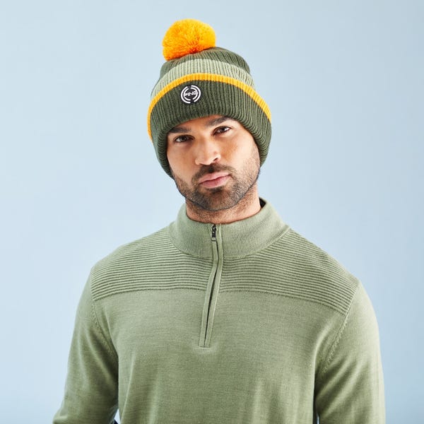 Ping Dorset Men's Quarter Zip Sweater - Lichen Marl