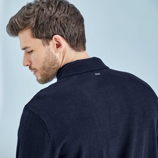 Ping Dorset Men's Quarter Zip Sweater - Navy