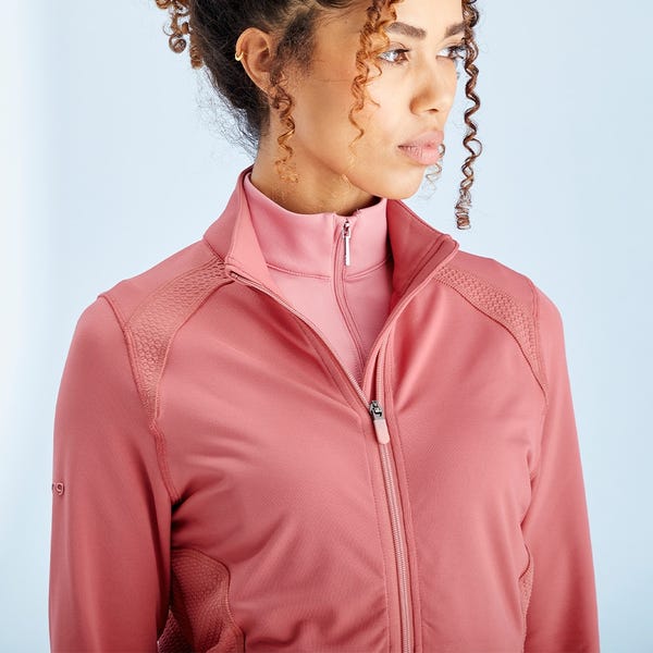 Ping Eda Ladies Lightweight Full Zip Jacket - Rose