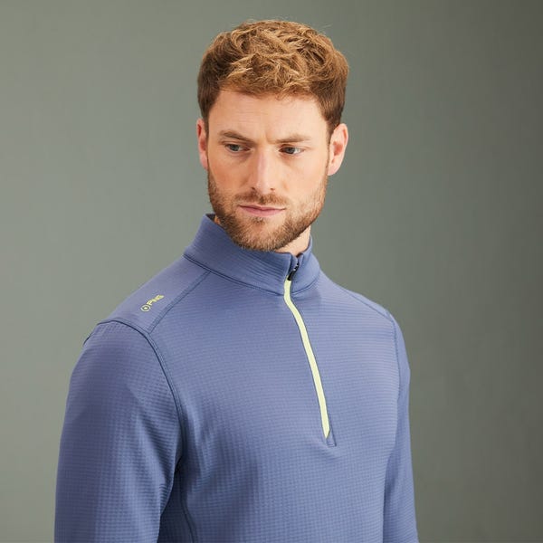 Ping Edwin Men's Half Zip Midlayer - Blue Indigo