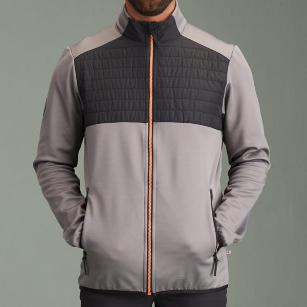 Ping Firth Men's Hybrid Fleece Jacket - Rock/Black