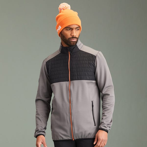 ping Firth Men's Hybrid Fleece Jacket - Rock/Black