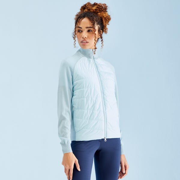 ping Fran Ladies Hybrid Full Zip Jacket - Opal