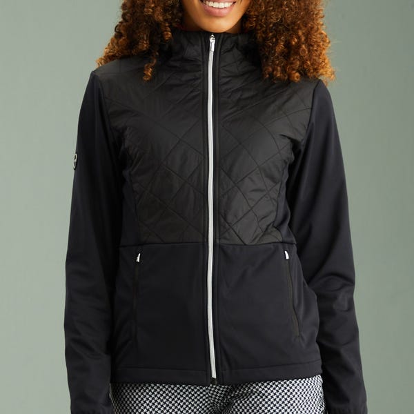 Ping Gem Ladies Hybrid Hooded Jacket - Black