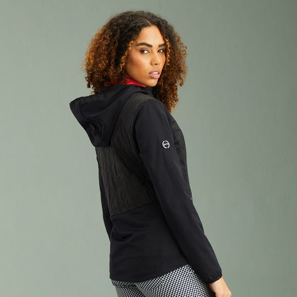 Ping Gem Ladies Hybrid Hooded Jacket - Black