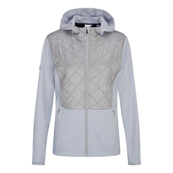 Ping Gem Ladies Hybrid Hooded Jacket - Quiet Grey