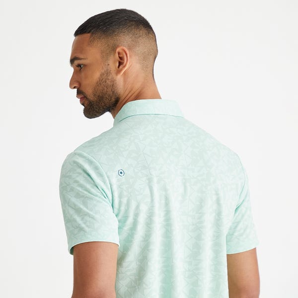 Ping Geo Camo Men's Polo Shirt - Misty Green