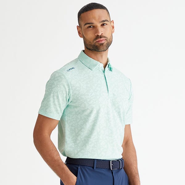 ping Geo Camo Men's Polo Shirt - Misty Green