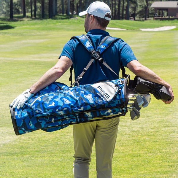 Ping Hoofer Golf Carry Bag - Blue Topo