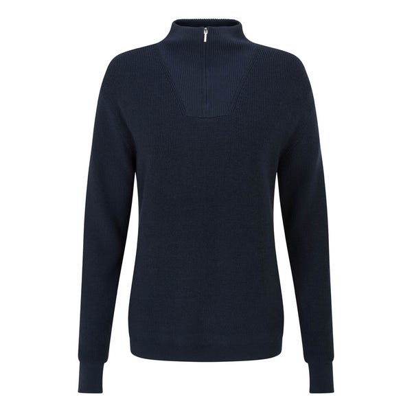 Ping Kaylah Ladies Half Zip Lined Sweater - Navy