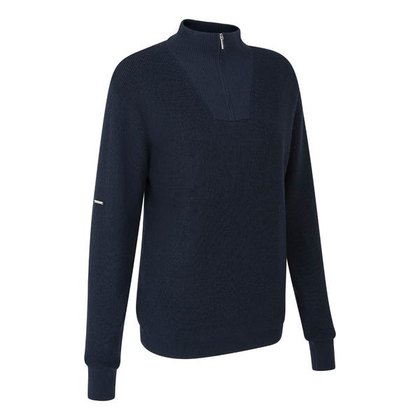 Ping Kaylah Ladies Half Zip Lined Sweater - Navy