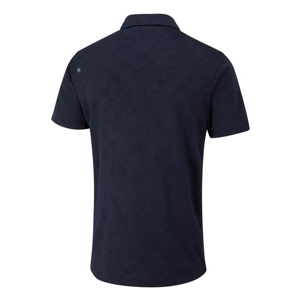 Ping Kenan Men's Textured Polo Shirt - Navy