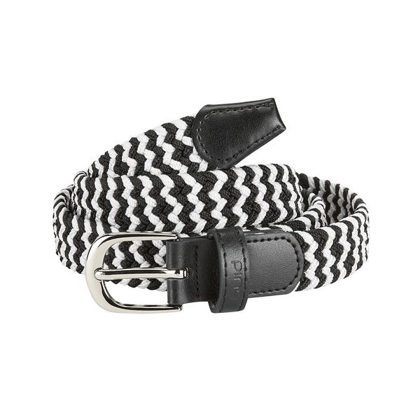 ping Ladies Golf Stretch Webbing Belt - Black/White