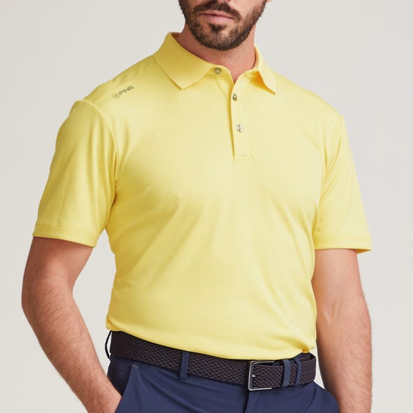 Ping Lindum Men's Polo Shirt - Lemon