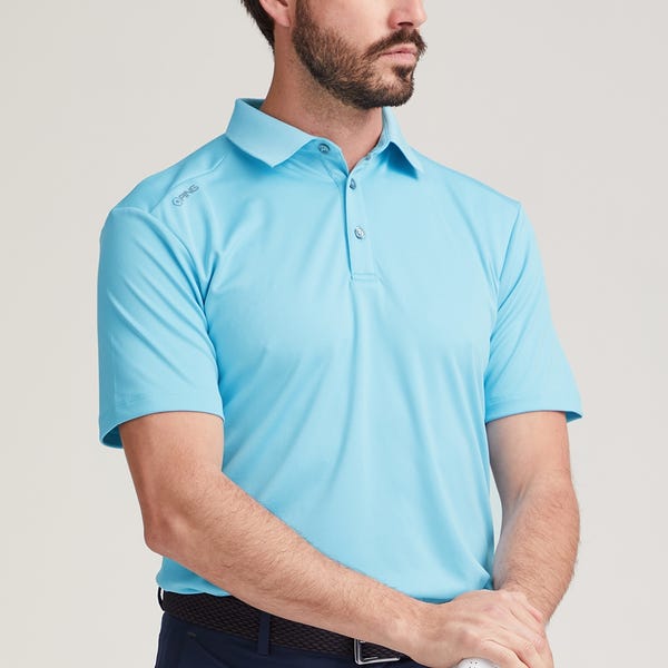 Ping Lindum Men's Polo Shirt - Sky Blue