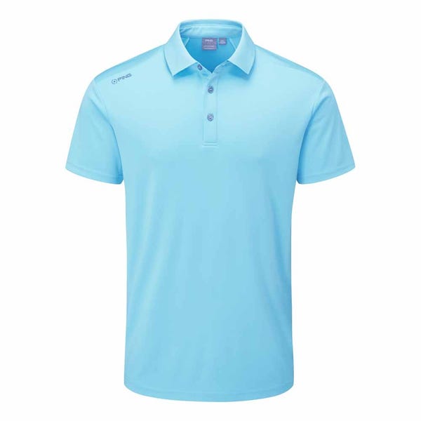 Ping Lindum Men's Polo Shirt - Sky Blue