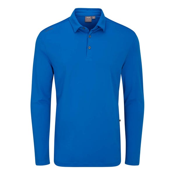 Ping Lockwood Men's Long Sleeve Polo Shirt - Blue 24