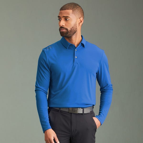 ping Lockwood Men's Long Sleeve Polo Shirt - Blue 24