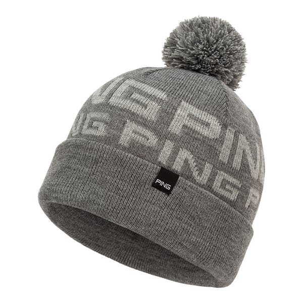 ping Logo Bobble II Knit Hat - Grey Marl/Silver Marl