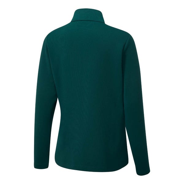 Ping Lyla Ladies Half Zip Ribbed Fleece - Pine