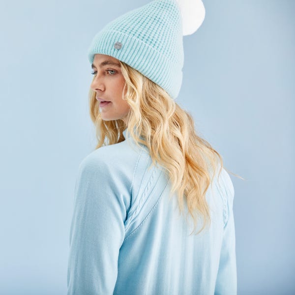 Ping Melodie Ladies Half Zip Lined Sweater - Opal