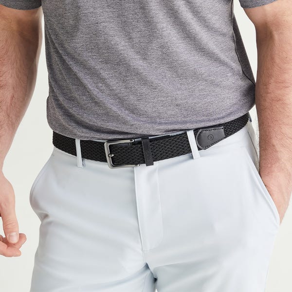 Ping Men's PING Stretch Webbing Belt - Black