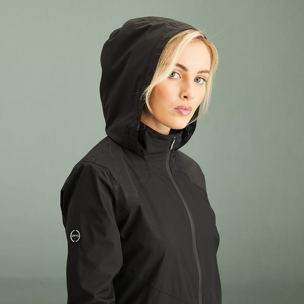 Ping Milli Ladies Hooded Waterproof Jacket - Black