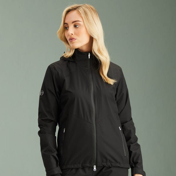 ping Milli Ladies Hooded Waterproof Jacket - Black