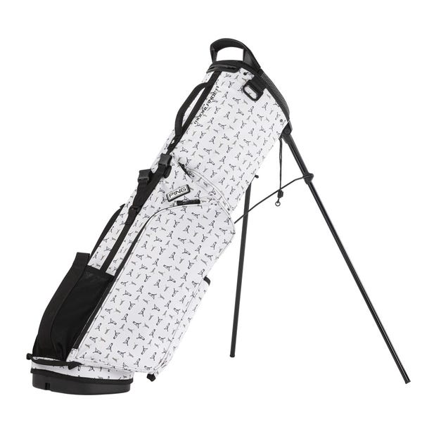 ping Moonlander Golf Stand Bag - White/Mr. PING