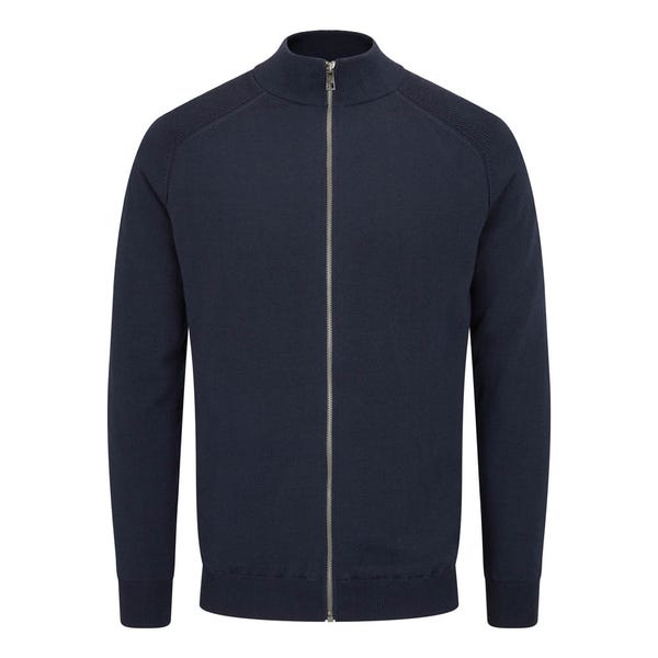 Ping Murphy Men's Lined Full Zip Sweater - Navy